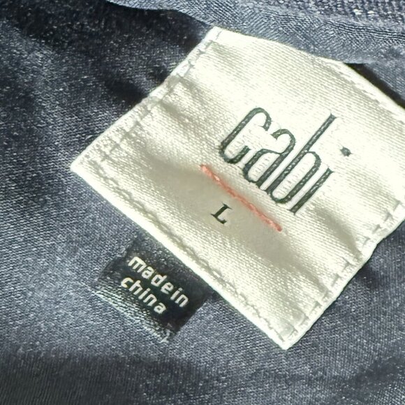 NWOT CABI Carriage Jacket #5658 Navy Blue Long Overcoat Women’s Large - Picture 2 of 13